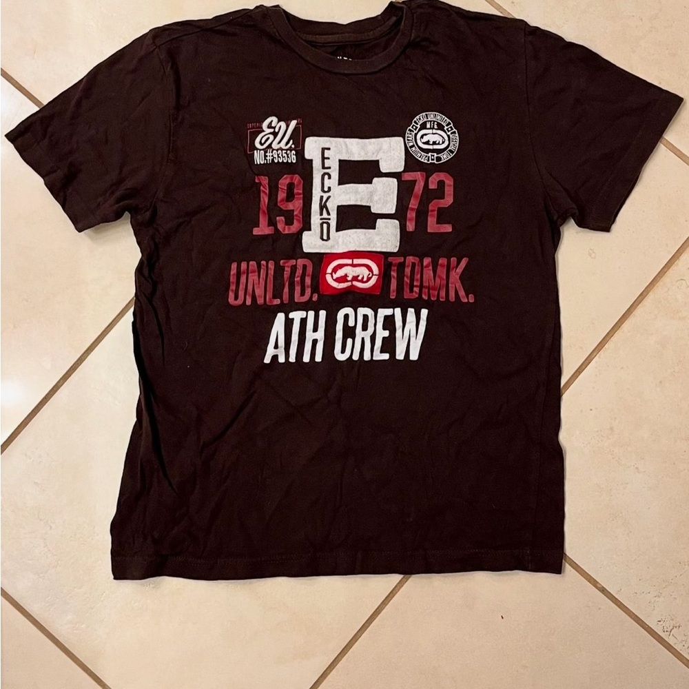 Ecko Unlimited Brown Vintage Graphic Tee